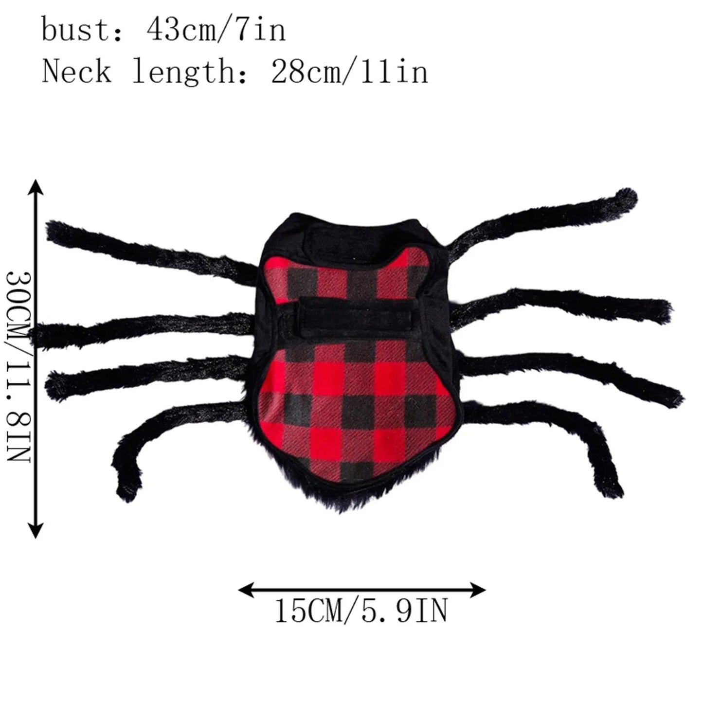 Spider Halloween Dog Costume, Funny Puppy Pet Halloween Costumes For Cat Dog, Halloween Party Cosplay Accessories Spider Decor