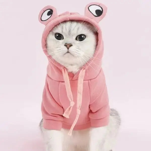 Cat Dog Hoodies Clothing Autumn Winter Cute Style Pet New Year Cute Funny Keep Warm Prevent Shedding Hair