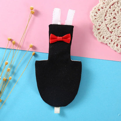 Pet Bird Diaper Clothes with Bowtie