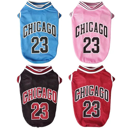 Mesh Basketball Dog Clothes
