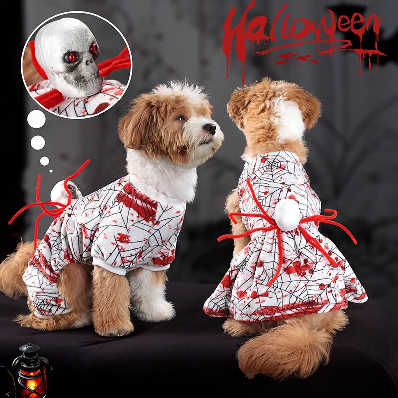 Halloween Dog Dress – Spider & Skull