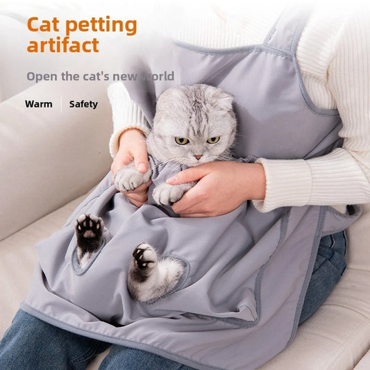 Pet Grooming Smock Anti-Fur Summer Design Leak-Proof Apron with Breathable Mesh for Cats Dogs Hugger Anti-Hair Clothing