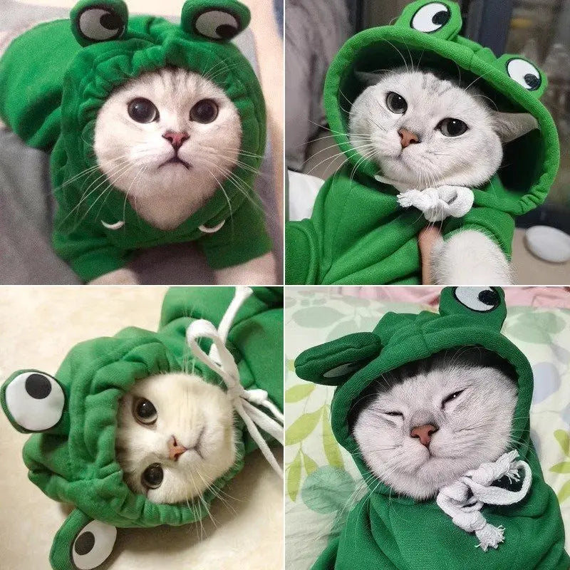 Cat Dog Hoodies Clothing Autumn Winter Cute Style Pet New Year Cute Funny Keep Warm Prevent Shedding Hair