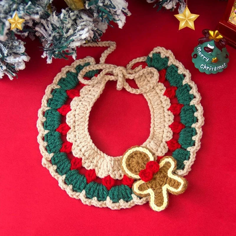 Dog Clothing Cat Collar Cats Clothing Christmas Pet Scarf Collar Christmas Cute Sweet Pet Decor Bow Cat Costume Cats Accessories