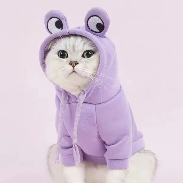 Cat Dog Hoodies Clothing Autumn Winter Cute Style Pet New Year Cute Funny Keep Warm Prevent Shedding Hair