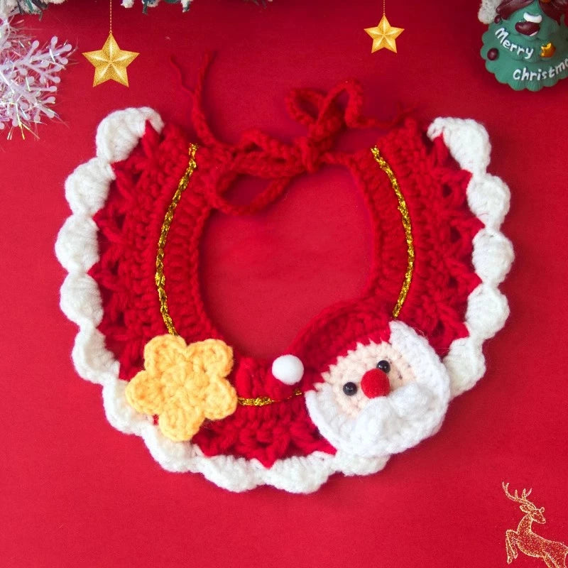 Dog Clothing Cat Collar Cats Clothing Christmas Pet Scarf Collar Christmas Cute Sweet Pet Decor Bow Cat Costume Cats Accessories