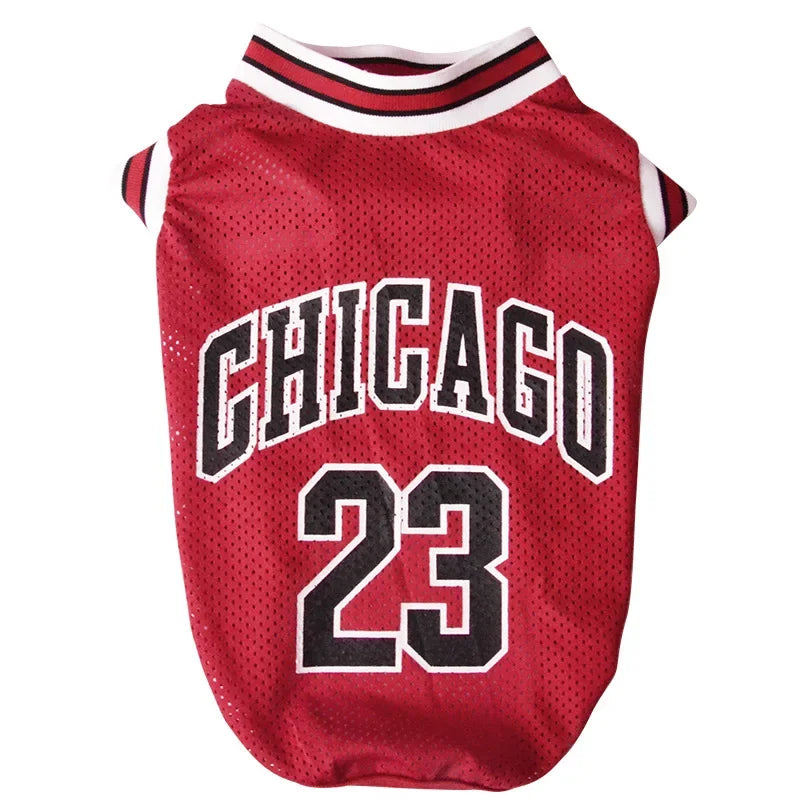 Mesh Basketball Dog Clothes