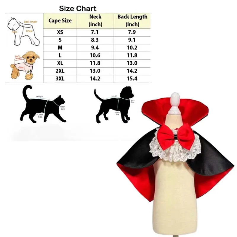 Dog Vampire Cape Costume