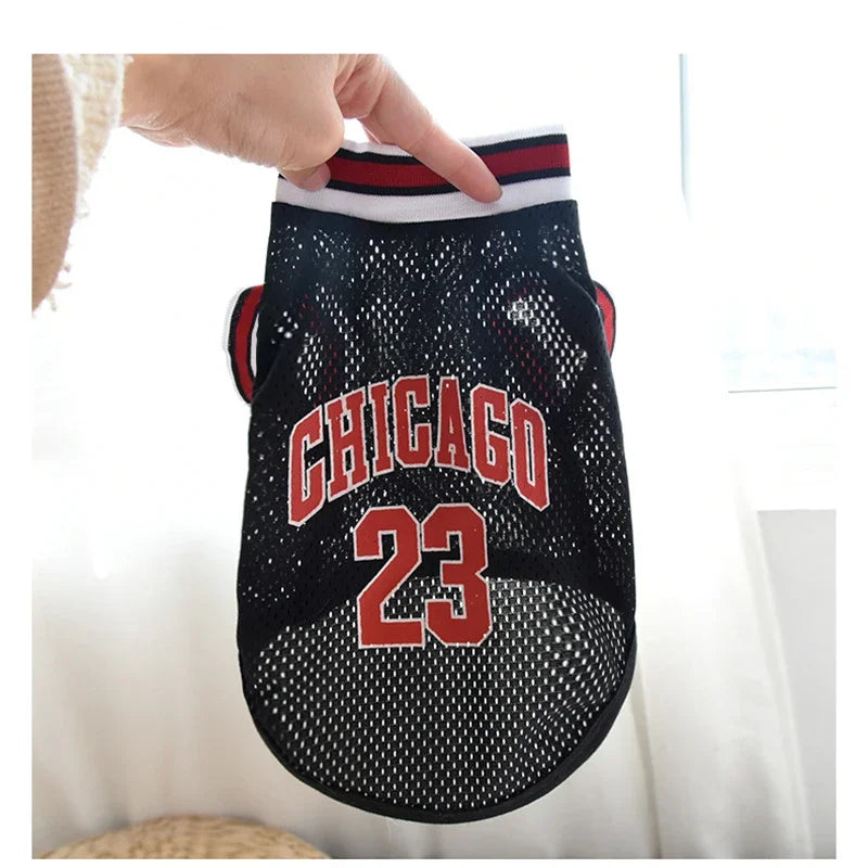 Mesh Basketball Dog Clothes