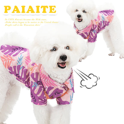 Hawaiian-Style Dog Summer Tee