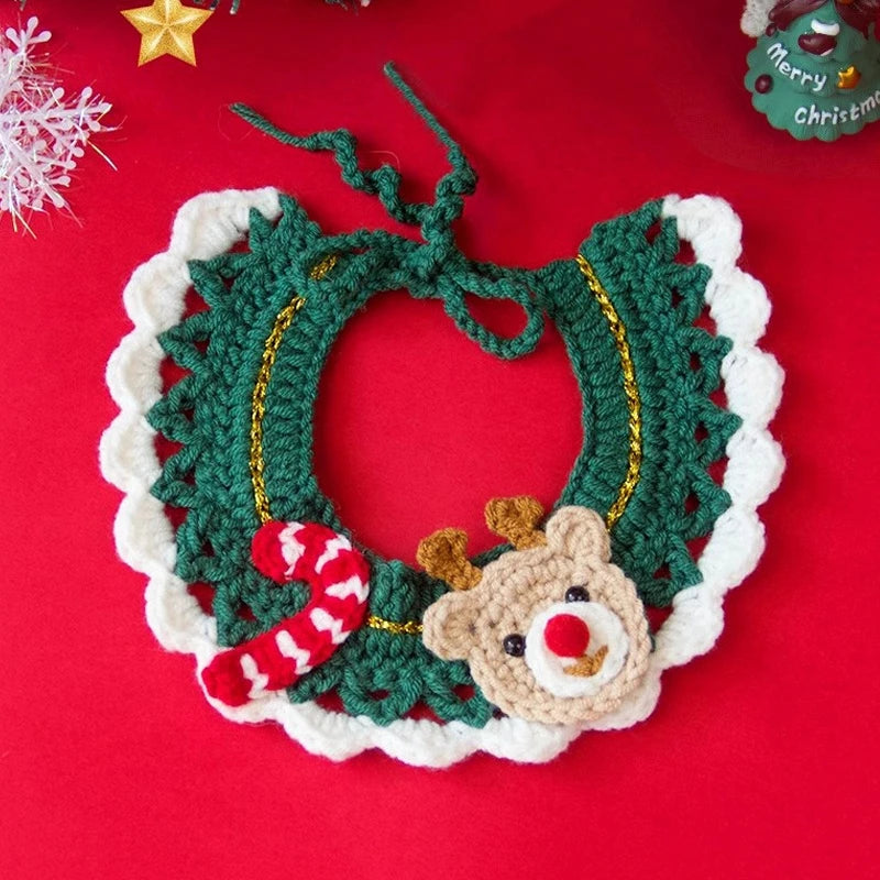 Dog Clothing Cat Collar Cats Clothing Christmas Pet Scarf Collar Christmas Cute Sweet Pet Decor Bow Cat Costume Cats Accessories