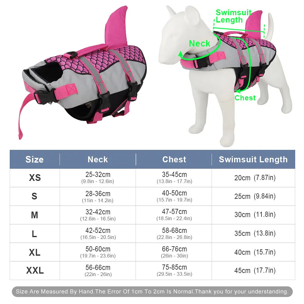 Dog Swimwear Safety Jacket