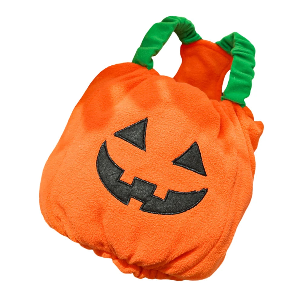 Halloween Dog Costumes Funny Pumpkin Lantern Transformation Outfit Dog Cat Two Legged Pet Cute Pumpkin Cloth Dog Jacket