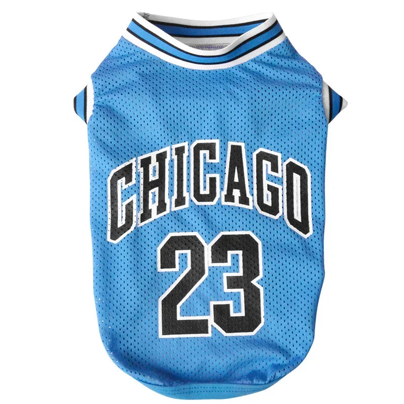 Mesh Basketball Dog Clothes