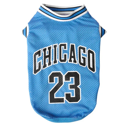 Mesh Basketball Dog Clothes