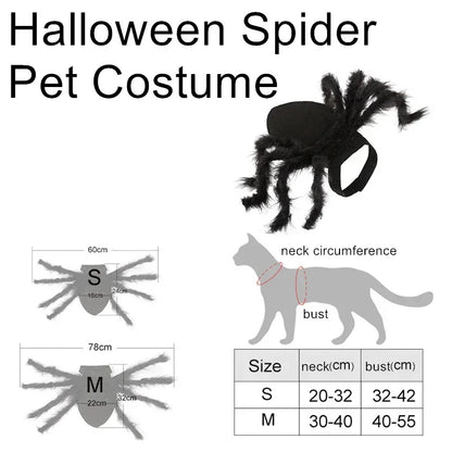 Pet Cats Dogs Funny Cosplay Spider Costume Halloween Dog Cat Clothes Halloween Party Costumes for Small Medium Dog Cats Costumes