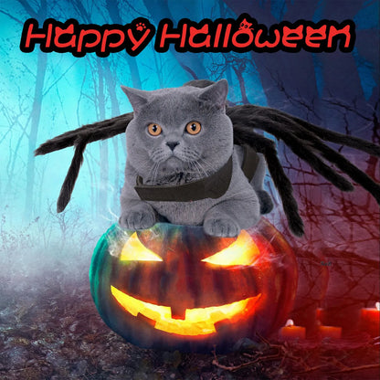 Spider Halloween Dog Costume, Funny Puppy Pet Halloween Costumes For Cat Dog, Halloween Party Cosplay Accessories Spider Decor
