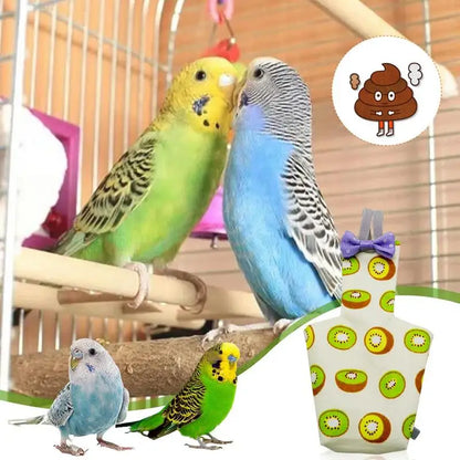 Washable Cute Pet Bird Diaper & Flight Suit