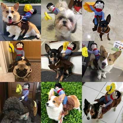 Funny Cowboy Dog Costume