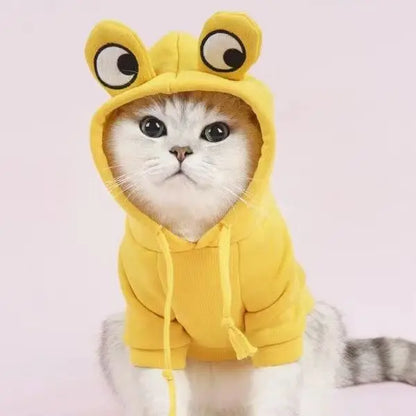 Cat Dog Hoodies Clothing Autumn Winter Cute Style Pet New Year Cute Funny Keep Warm Prevent Shedding Hair