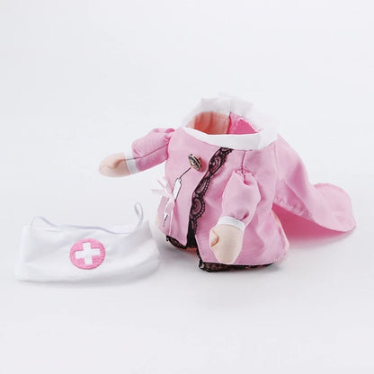 Dog Costume Nurse Clothes Halloween Cat Nurse Outfit Small Animal Funny Holiday Apparel for Puppy Kitten Rabbit Piggy Y5GB