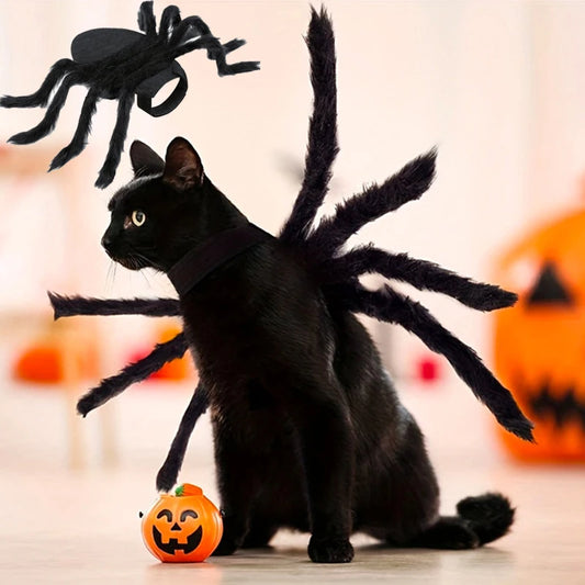 Pet Cats Dogs Funny Cosplay Spider Costume Halloween Dog Cat Clothes Halloween Party Costumes for Small Medium Dog Cats Costumes